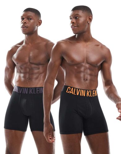 Intense Power - Lot de 2 boxers à taille à logo coloré - Calvin Klein - Modalova