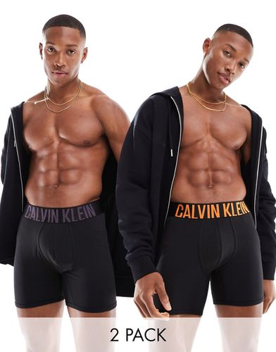 Intense Power - Lot de 2 boxers à taille à logo coloré - Calvin Klein - Modalova
