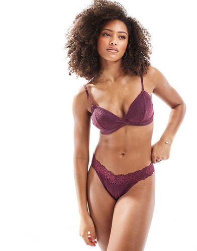 Modern Lace - Soutien-gorge triangle - Lie-de-vin mauve - Calvin Klein Jeans - Modalova