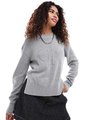 Pull ample en maille intarsia - Calvin Klein Jeans - Modalova