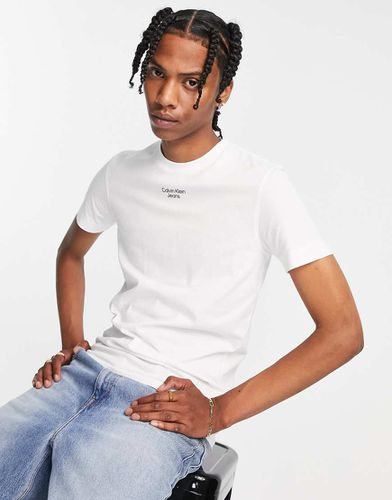 T-shirt blanc Calvin Klein jeans homme