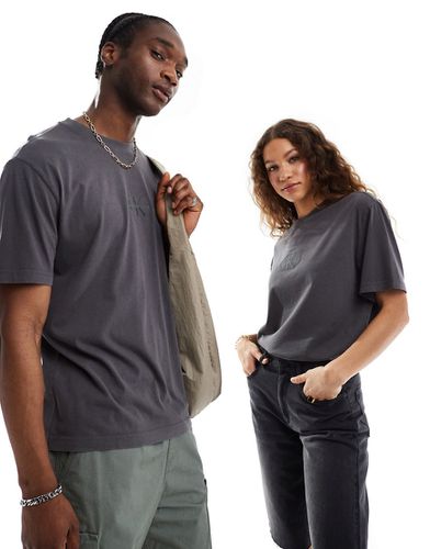 T-shirt oversize unisexe à logo monogramme - délavé - Calvin Klein Jeans - Modalova
