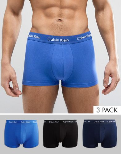 Lot de 3 boxers à taille basse en coton stretch - Calvin Klein - Modalova