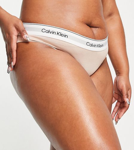Plus - Modern Cotton - Culotte style bikini - Beige - Calvin Klein - Modalova