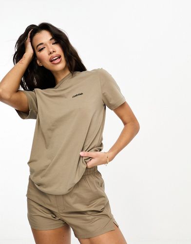 T-shirt confort - Beige - Calvin Klein - Modalova