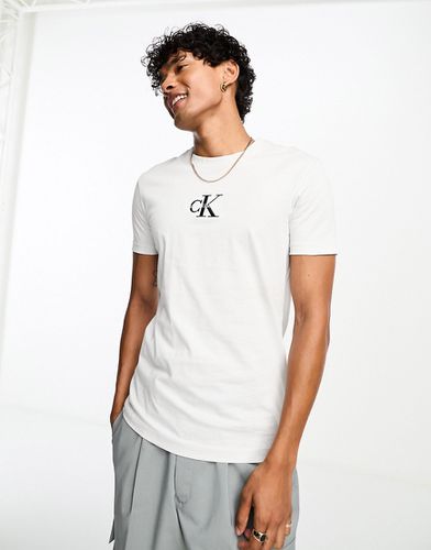 Calvin Klein - T-shirt - Gris-Blanc - Calvin Klein - Modalova