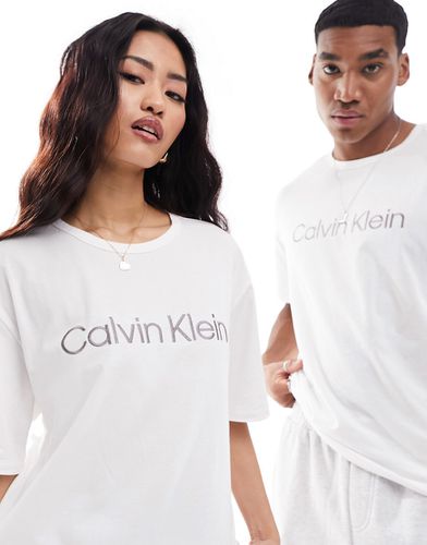 T-shirt de pyjama en coton pur - Calvin Klein - Modalova