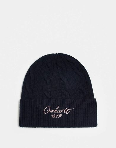 Bonnet en maille torsade avec logo signature - Carhartt Wip - Modalova