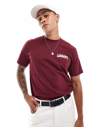 T-shirt avec inscription style universitaire - Bordeaux - Carhartt Wip - Modalova