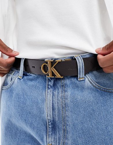 CK Jeans - Coffret cadeau avec ceinture réversible à monogramme - /marron - Calvin Klein Jeans - Modalova