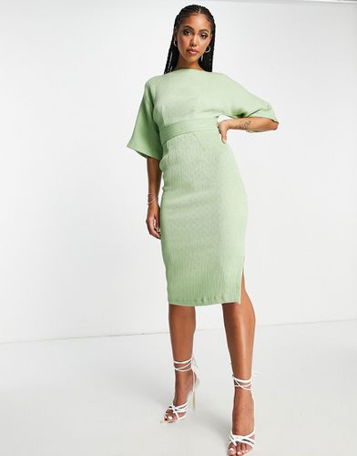 Zara Robe fourreau vert for\u00eat \u00e9l\u00e9gant Mode Robes Robes fourreau 