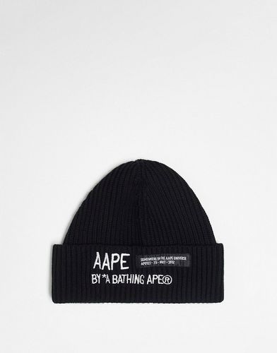 AAPE By A Bathing Ape - Bonnet de docker avec logo brodé - Aape By A Bathing Ape® - Modalova