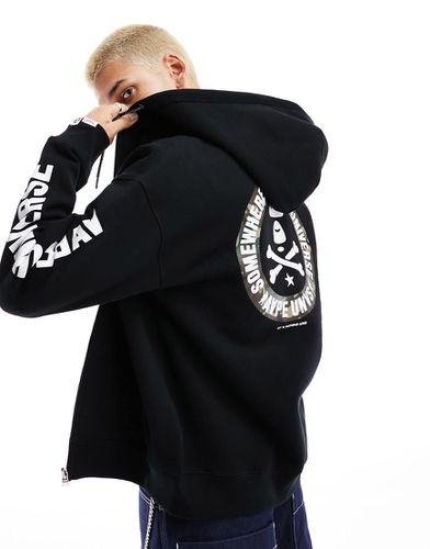 X-Bone - Sweat à capuche imprimé au dos - Aape By A Bathing Ape® - Modalova