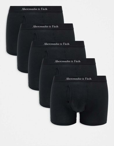 Lot de 5 boxers avec logo contrastant - Abercrombie & Fitch - Modalova