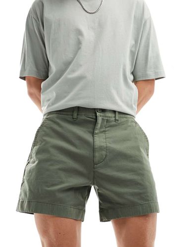 Short chino 5 pouces sans pinces - foncé - Abercrombie & Fitch - Modalova