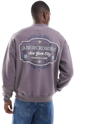 Sweat à broderie logo devant et au dos - moyen - Abercrombie & Fitch - Modalova