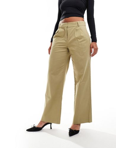 Pantalon ajusté ultra ample - Gris - Abercrombie & Fitch - Modalova