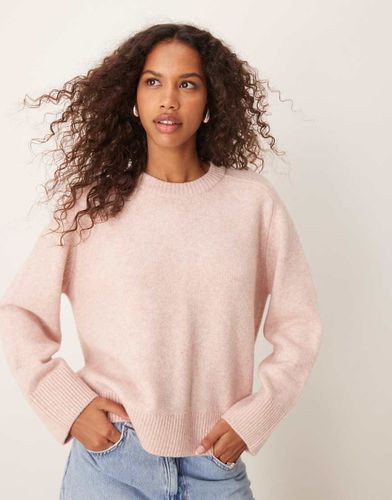 Pull ras de cou en maille - Abercrombie & Fitch - Modalova