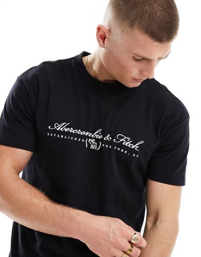 T-shirt décontracté à logo manuscrit - Abercrombie & Fitch - Modalova