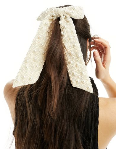 Pince à cheveux pour mariée avec naud orné de perles - Accessorize - Modalova