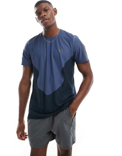 Adidas - Own The Run - T-shirt effet color block - Encre - Adidas Performance - Modalova