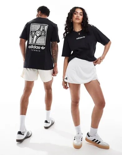 T-shirt unisexe avec imprimé Tennis au dos - Adidas Originals - Modalova