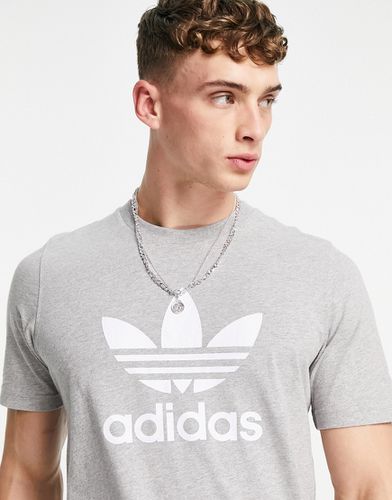 Adicolor - T-shirt avec grand logo - chiné - Adidas Originals - Modalova