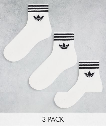 Adicolor - Lot de 3 paires de chaussettes mi-hautes à logo trèfle - Adidas Originals - Modalova