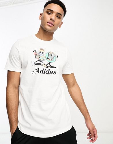 Enjoy Summer - T-shirt à grand imprimé graphique - Adidas Originals - Modalova