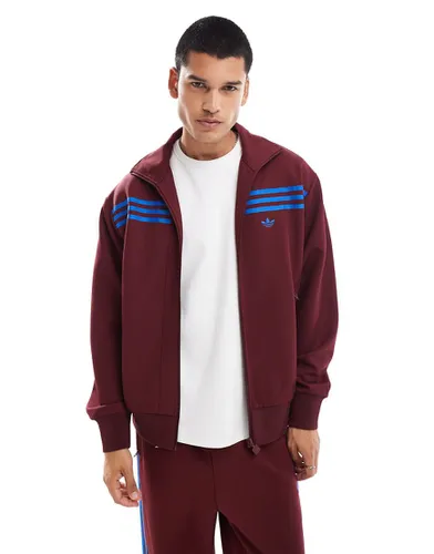 Haut de survêtement style années 70 - Bordeaux - Adidas Originals - Modalova