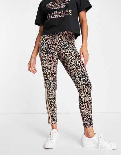 Legging à imprimé léopard sur l'ensemble - Adidas Originals - Modalova