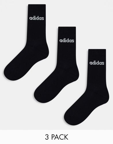 Lot de 3 paires de chaussettes mi-montantes - Noir - Adidas Originals - Modalova