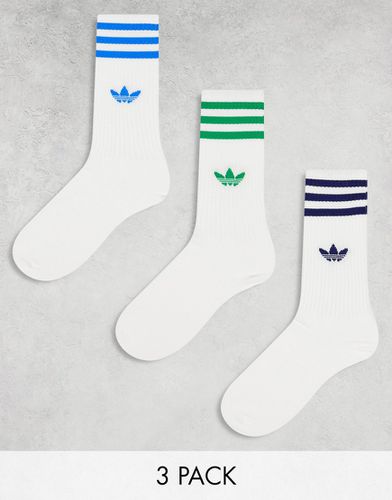 Lot de 3 paires de chaussettes montantes - Blanc - Adidas Originals - Modalova