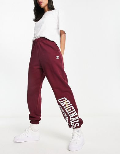 Pantalon de jogging style universitaire - Bordeaux - Adidas Originals - Modalova