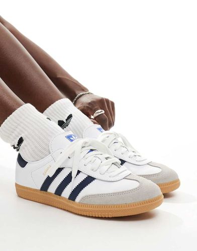 Samba OG - Baskets - Blanc et indigo - Adidas Originals - Modalova