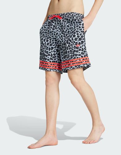 Short de bain 8 pouces  imprim lopard - halo - Adidas Originals - Modalova