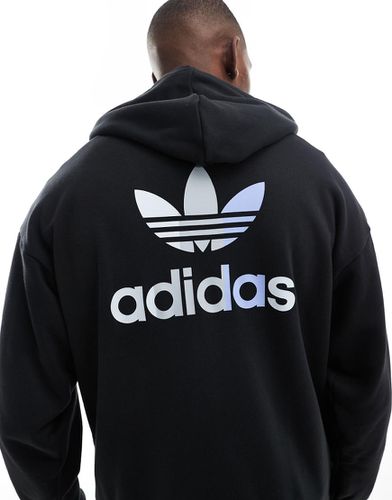 Sweat à capuche style basketball avec imprimé au dos - Adidas Originals - Modalova