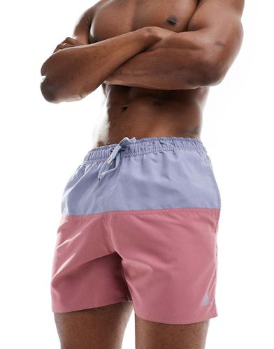 CLX - Short de bain color block - et rouge - Adidas Performance - Modalova