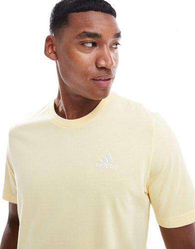 Essentials - T-shirt à petit logo brodé en jersey - Adidas Performance - Modalova