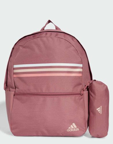 Sac à dos classique avec 3 bandes horizontales - Rose - Adidas Performance - Modalova