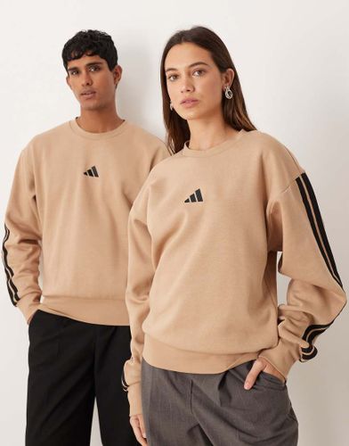 Adidas - Sweat en polaire  trois bandes - Beige - Adidas Originals - Modalova