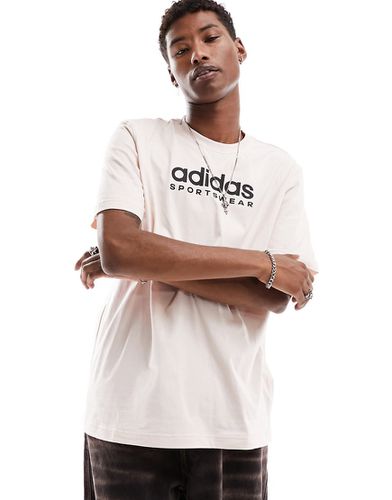 Adidas Sportswear - T-shirt avec logo linéaire - Blanc cassé - Adidas Performance - Modalova
