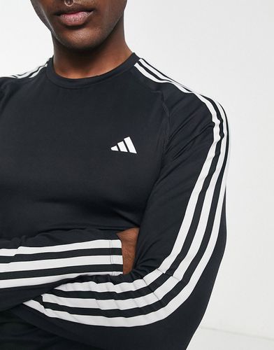 Adidas Training - Tech Fit - T-shirt manches longues aux 3 bandes - Noir - Adidas Performance - Modalova