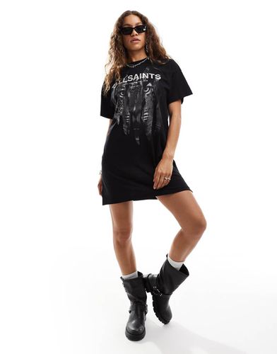 Riproar - Robe t-shirt imprimée - Allsaints - Modalova