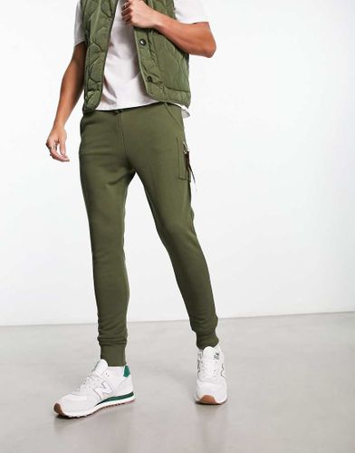 X-Fit - Pantalon de jogging cargo slim molletonné - foncé - Alpha Industries - Modalova