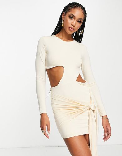 Robe courte effet noué à découpes - clair - LPINK - Aria Cove - Modalova