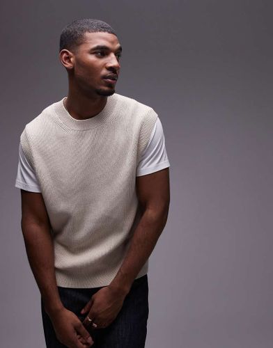 Pull sans manches ras de cou en maille - cass - Arket - Modalova