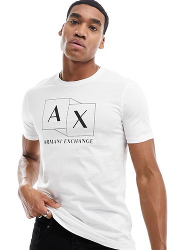 T-shirt coupe slim à logo encadré - cassé - Armani Exchange - Modalova