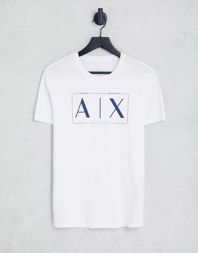 T-shirt avec imprimé AX contouré - Armani Exchange - Modalova