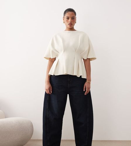 Curve - Franklyn - Jean bouffant surpiqu - Indigo - Arrange - Modalova